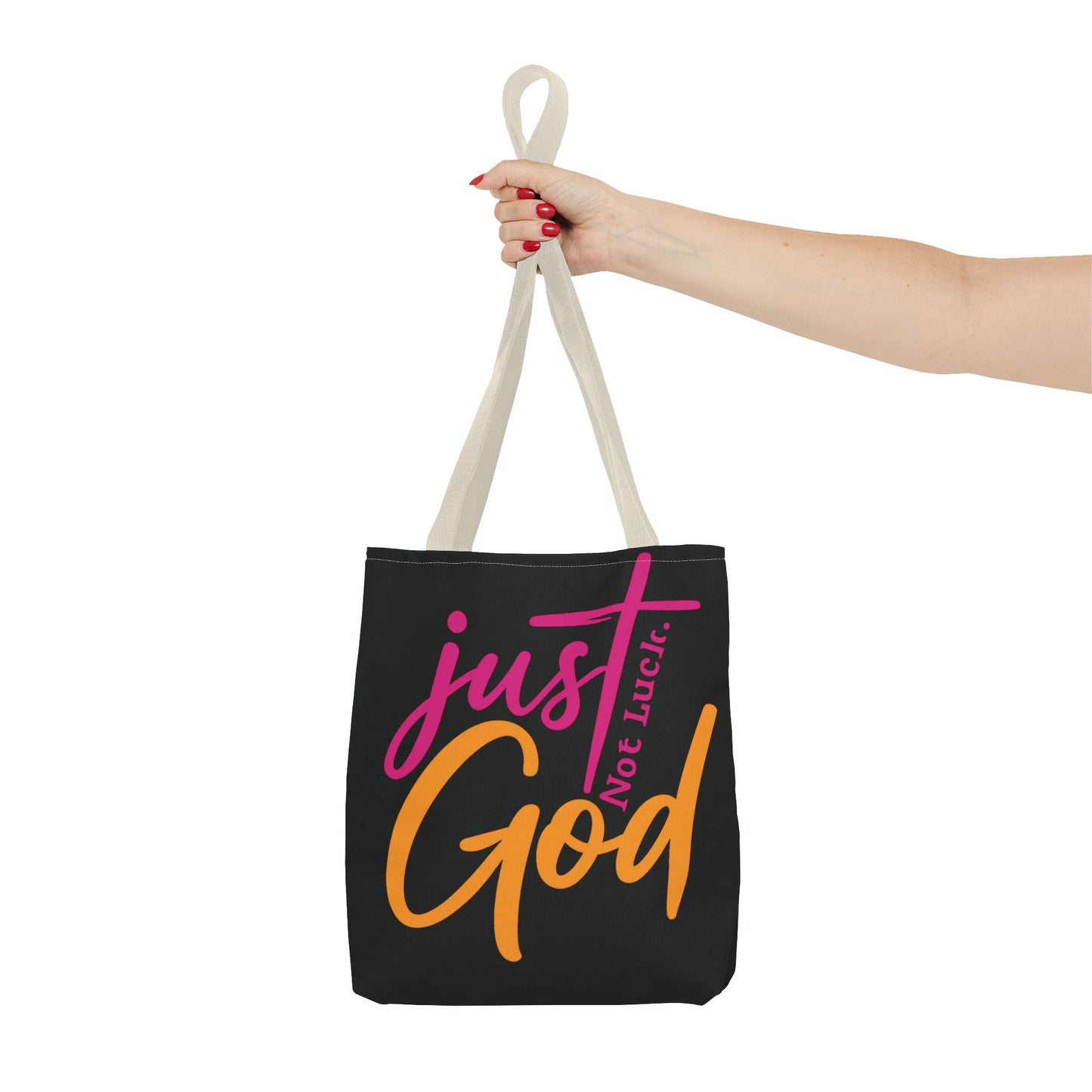 Faith-Inspired Tote Bag | Just Not Luck, God