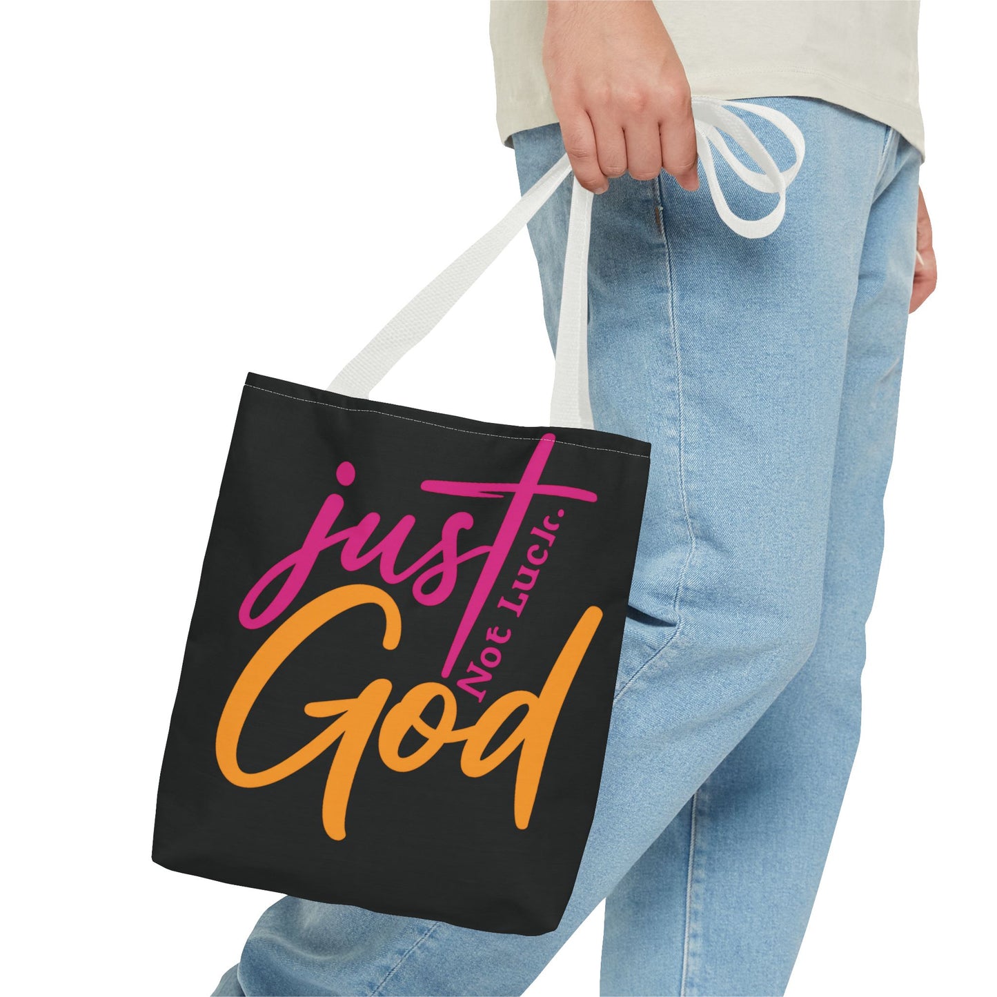Faith-Inspired Tote Bag | Just Not Luck, God