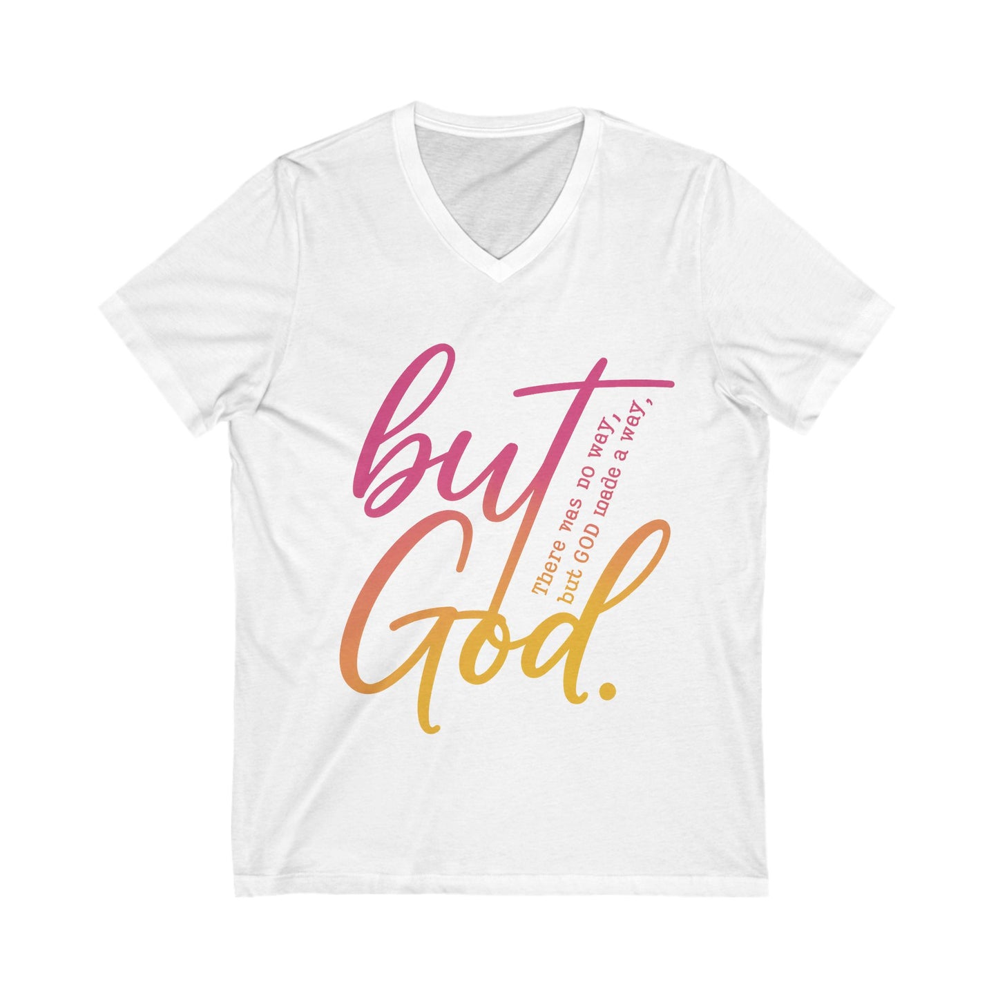 Faith-Inspired Unisex V-Neck Tee Inspirational T-Shirt