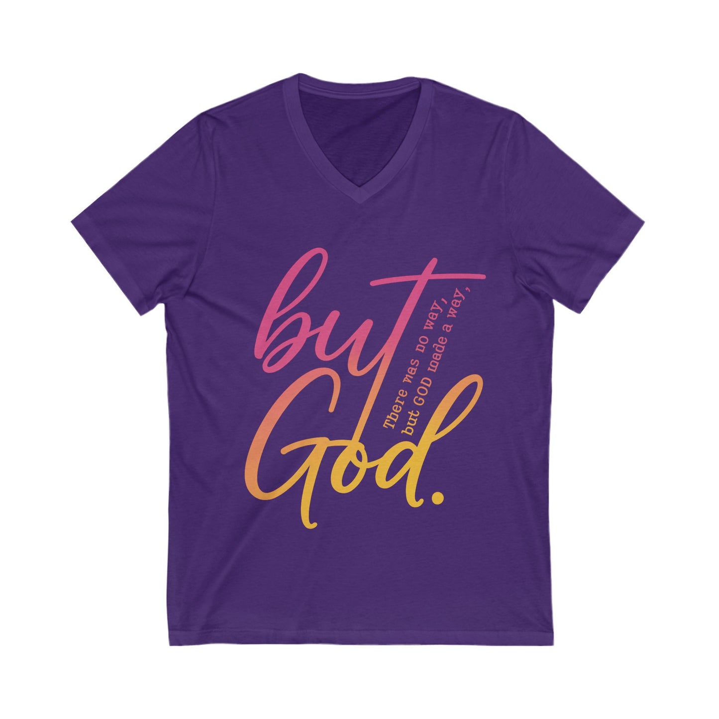 Faith-Inspired Unisex V-Neck Tee Inspirational T-Shirt