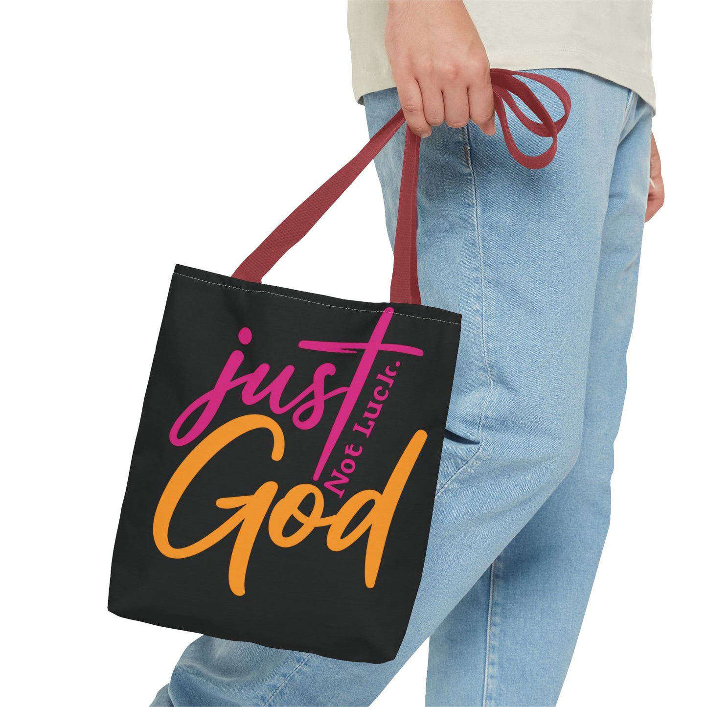 Faith-Inspired Tote Bag | Just Not Luck, God