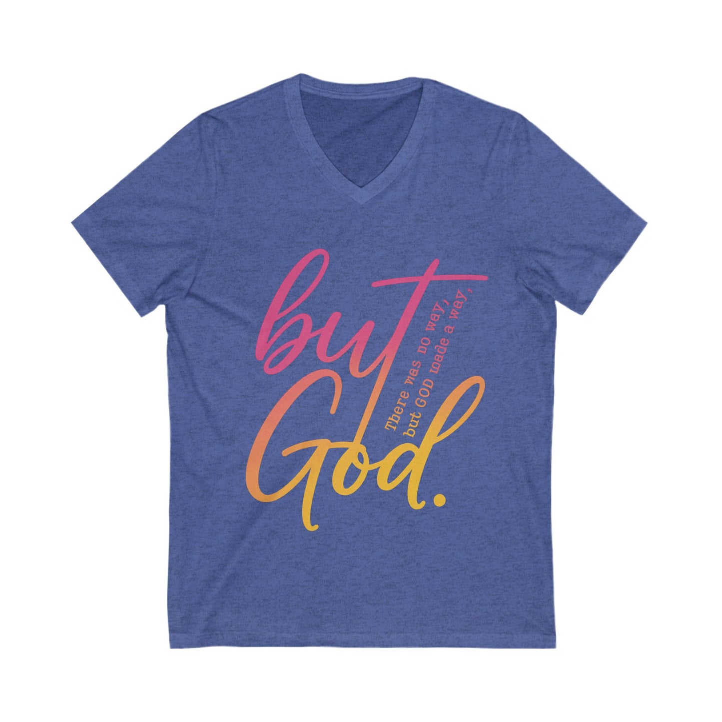 Faith-Inspired Unisex V-Neck Tee Inspirational T-Shirt