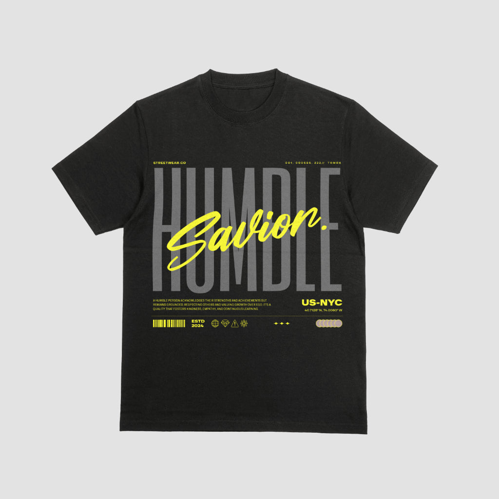 🖤 Savior Tee – Humble Message. Bold Delivery