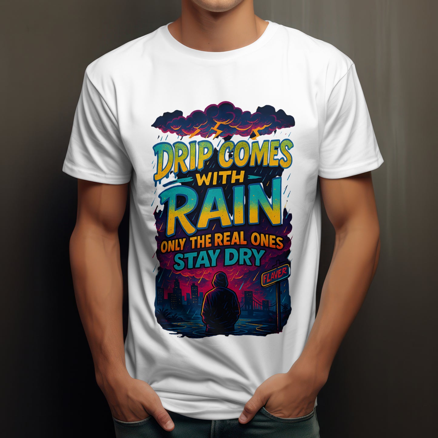 Real Ones Stay Dry” Tee – Drip with Purpose