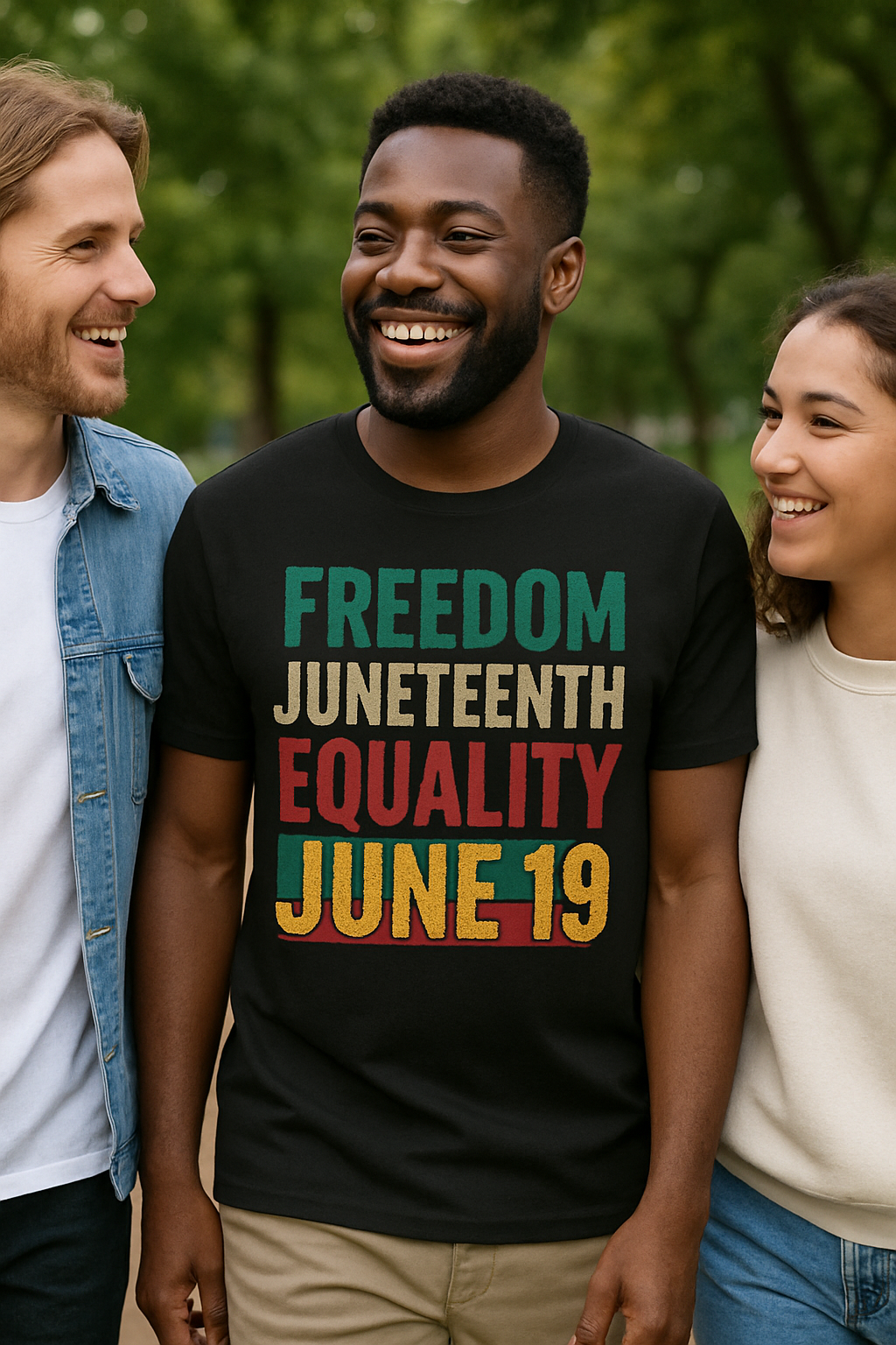"Juneteenth Freedom & Equality Graphic Tee - Celebrate History and Heritage"