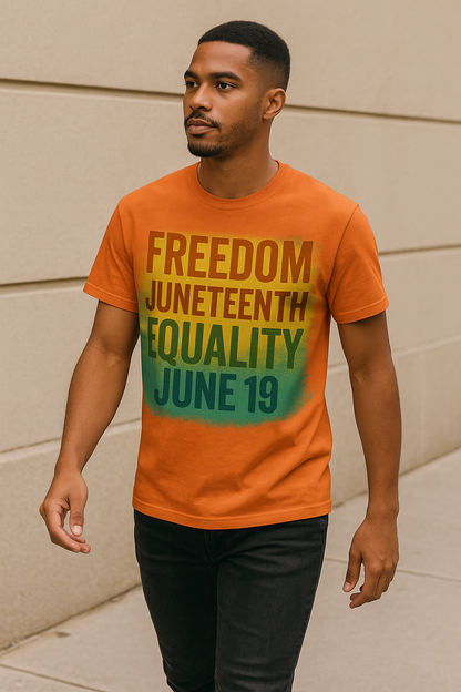 "Juneteenth Freedom & Equality Graphic Tee - Celebrate History and Heritage"