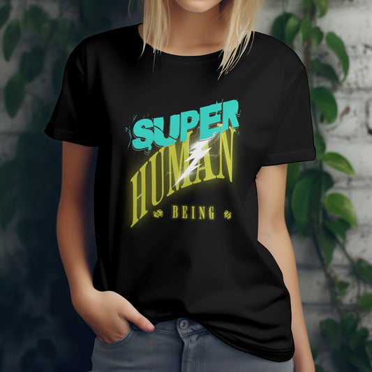 Super Human custom graphic black