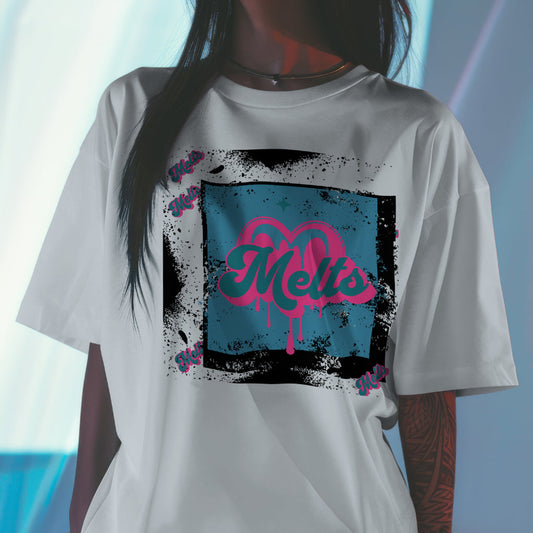 MELTS CUSTOM DESIGN TEE WHITE