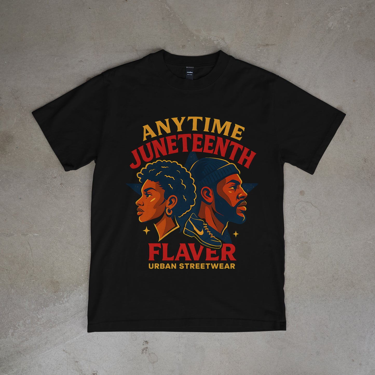 Anytime Juneteenth Tee – Black Excellence Streetwear by FLAVER
