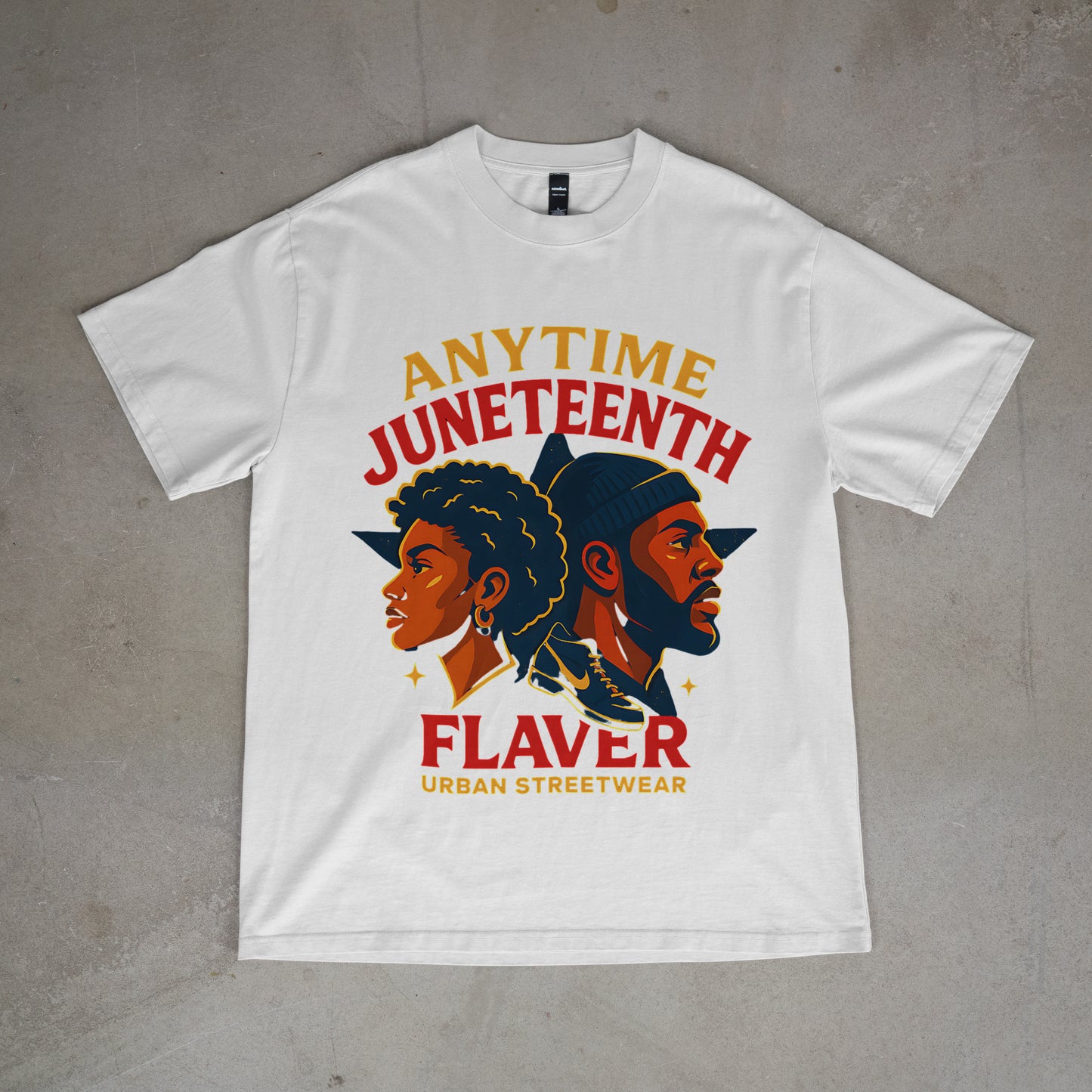 Anytime Juneteenth Tee – Black Excellence Streetwear by FLAVER