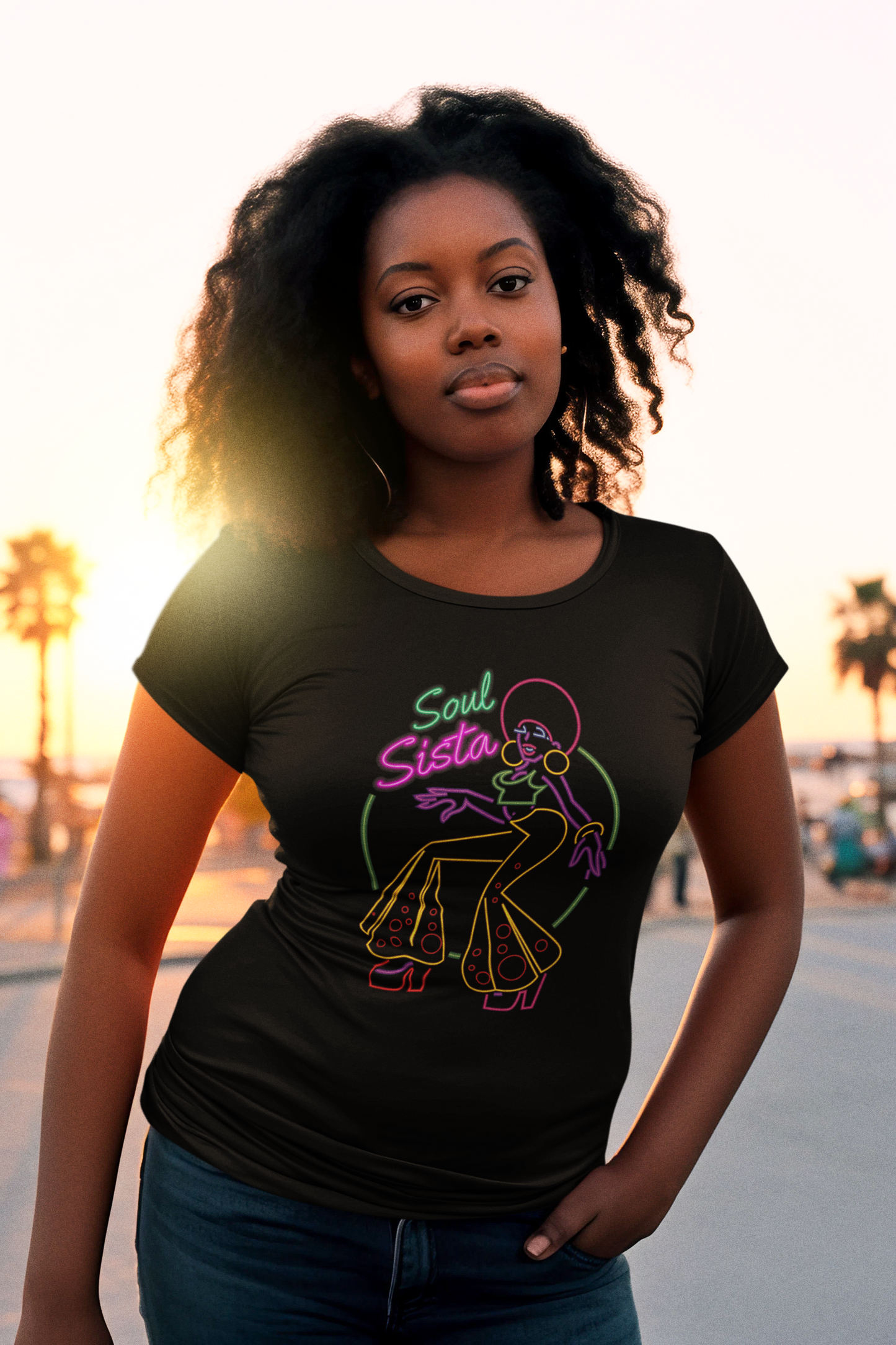 Women's "Classic Disco 80's" Graphics Tee