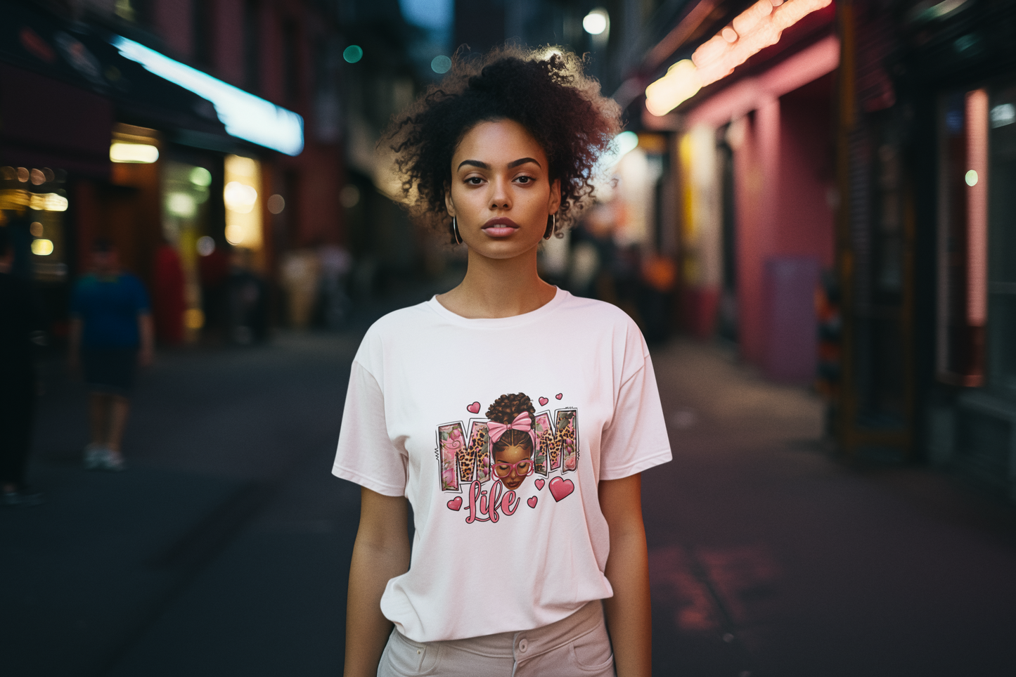 Women's "MOM LIFE" Short Sleeve Tee