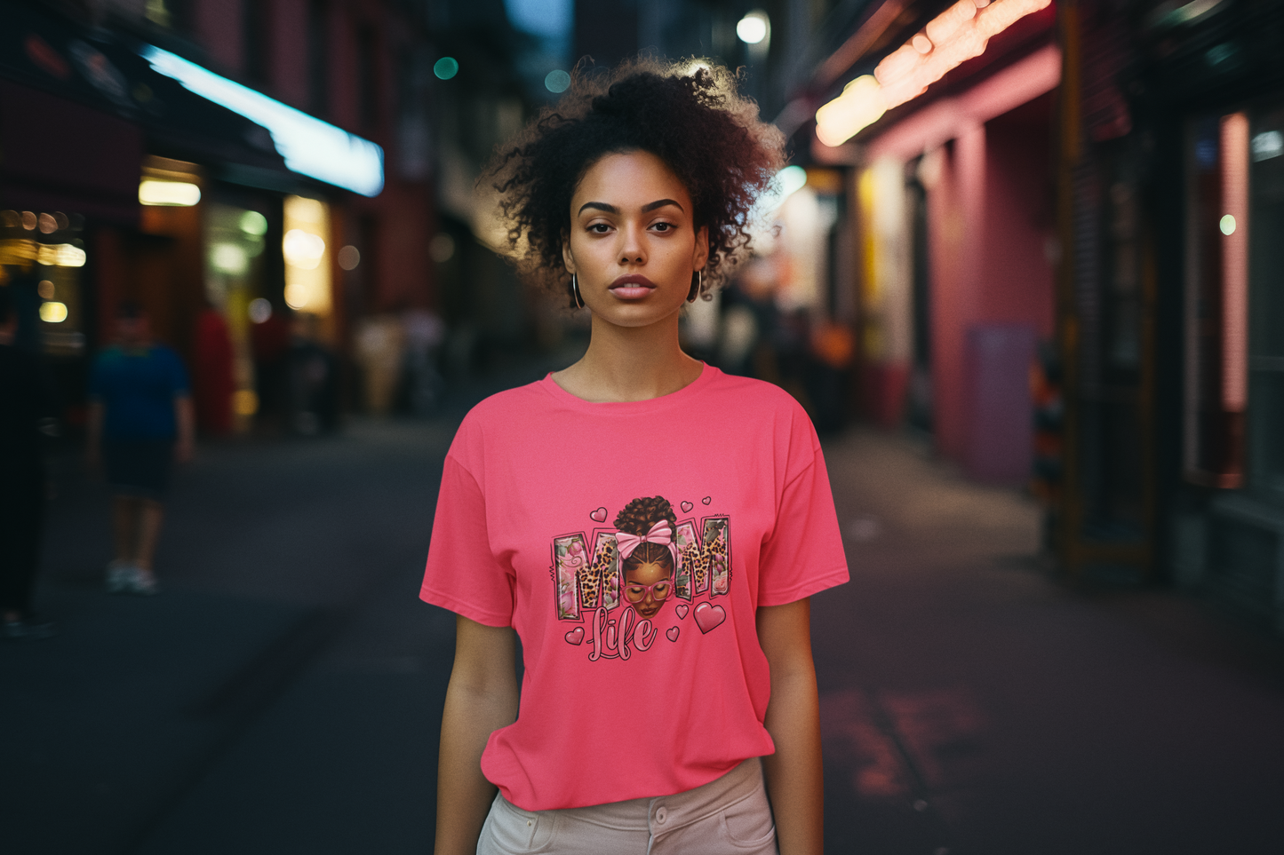 Women's "MOM LIFE" Short Sleeve Tee