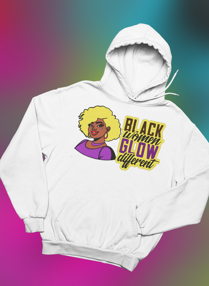 Women's "BLACK GLOW" CUSTOM GRAPHIC TEE